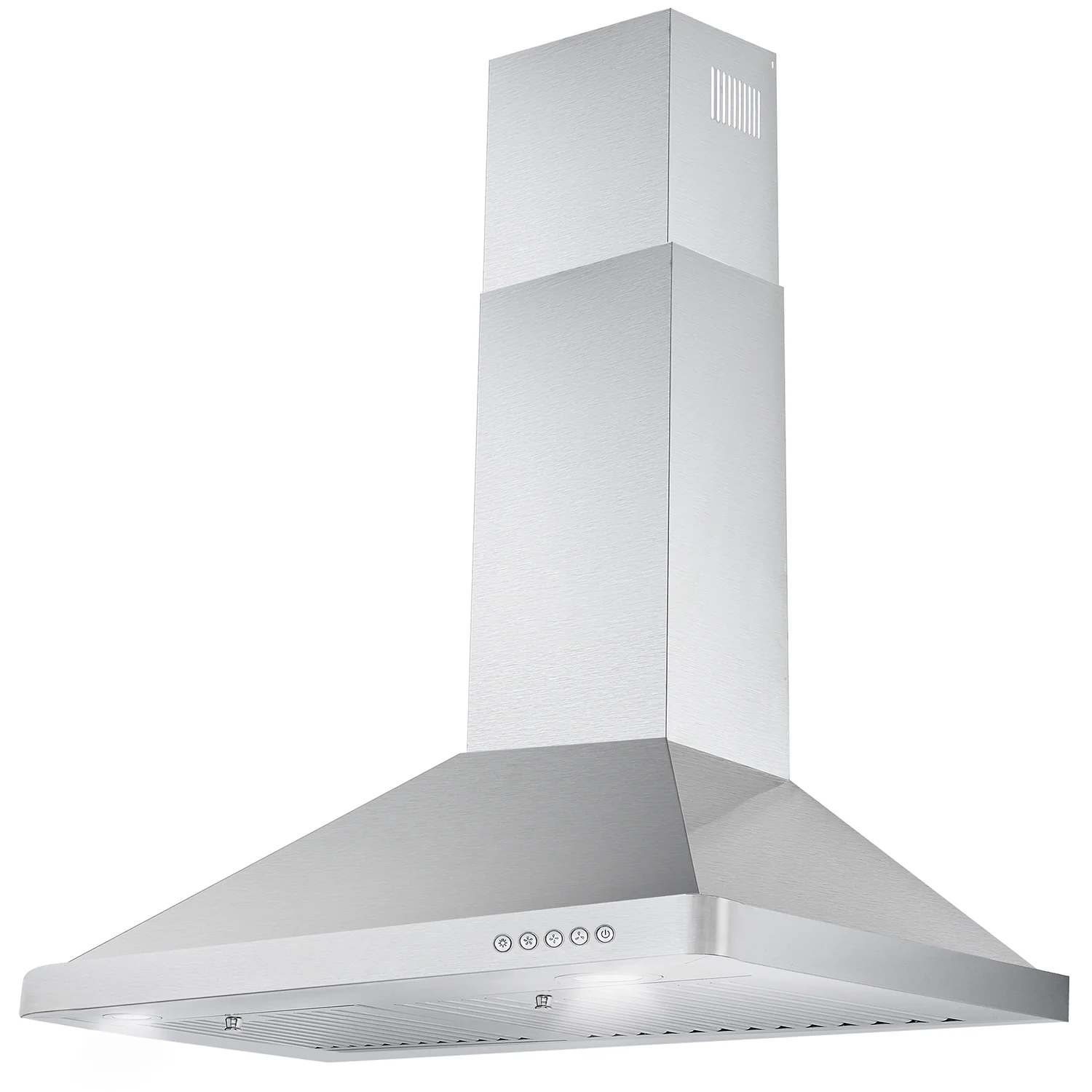 Cosmo 5 Piece Kitchen Appliance Package With 30" Electric Cooktop 30" Wall Mount Range Hood 24" Single Electric Wall Oven 30" Over-The-Range Microwave & French Door Refrigerator