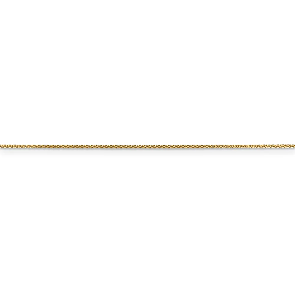 Leslie's Real 14kt Yellow Gold .65mm Diamond Cut Spiga Chain; 20 inch; Lobster Clasp; for Adults and Teens; for Women and Men