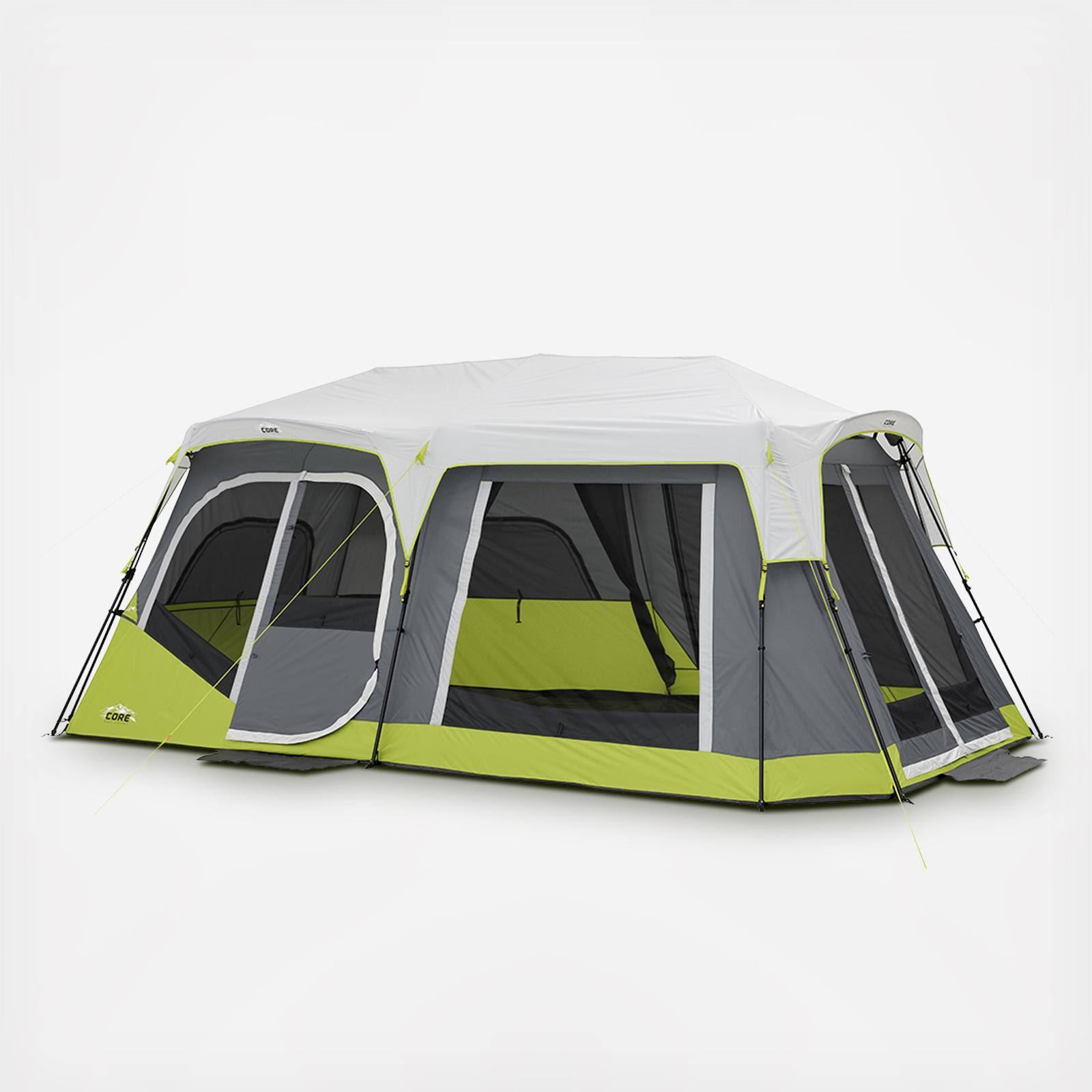 Core Equipment 18& x 10& 12-Person 2-Room Instant Cabin Tent