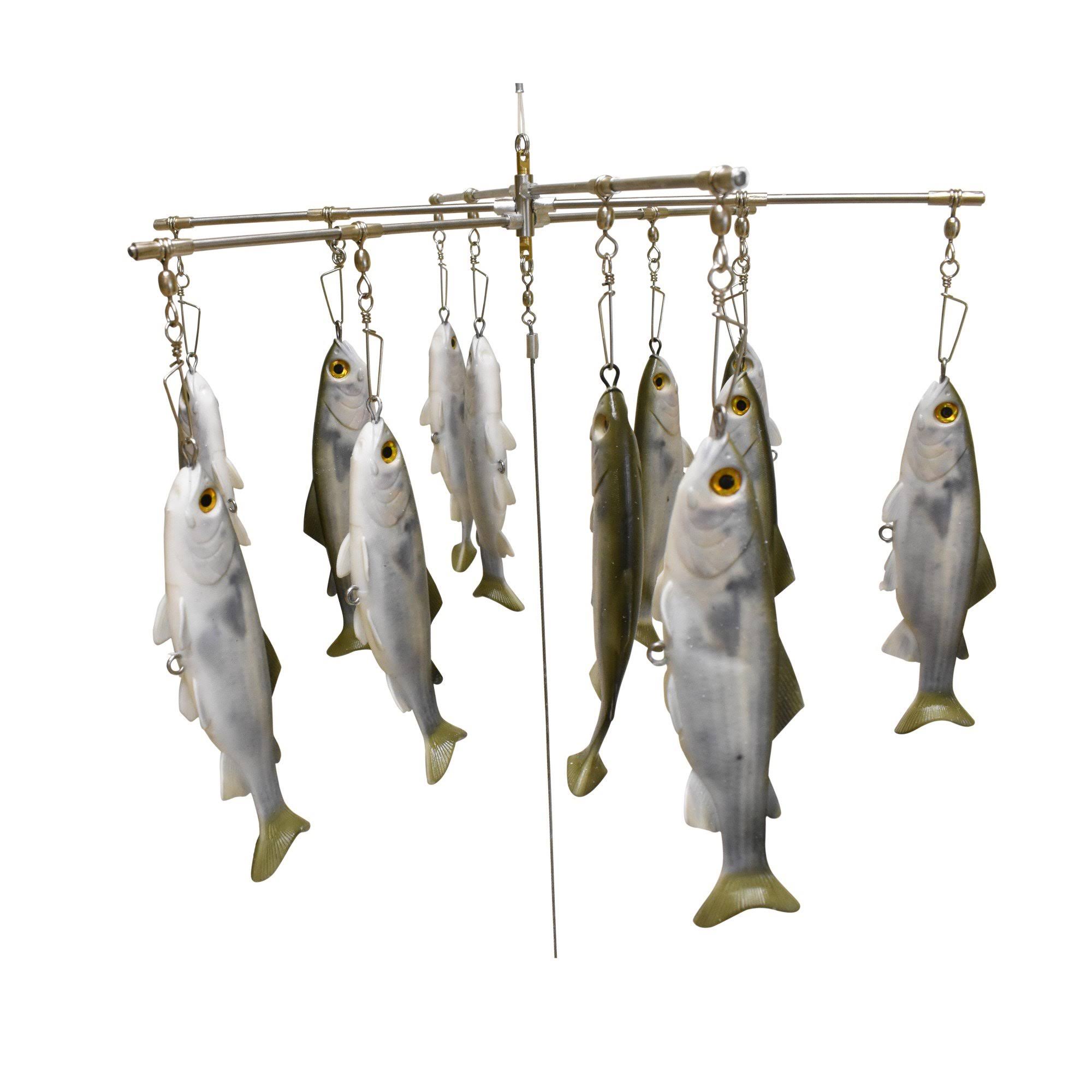 Mullet Double Dredge Teaser - 8 in. Lifelike Fish (19)