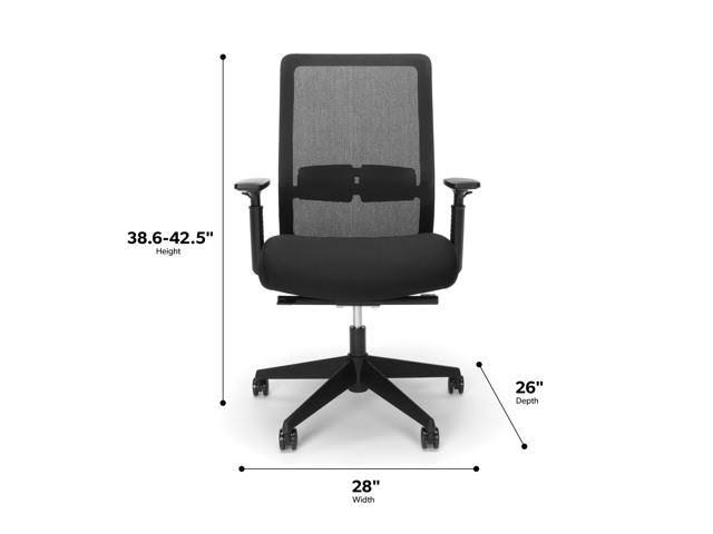 HON BSX155VA10T Basyx Biometryx Commercial-Grade Task Office Chair - Black