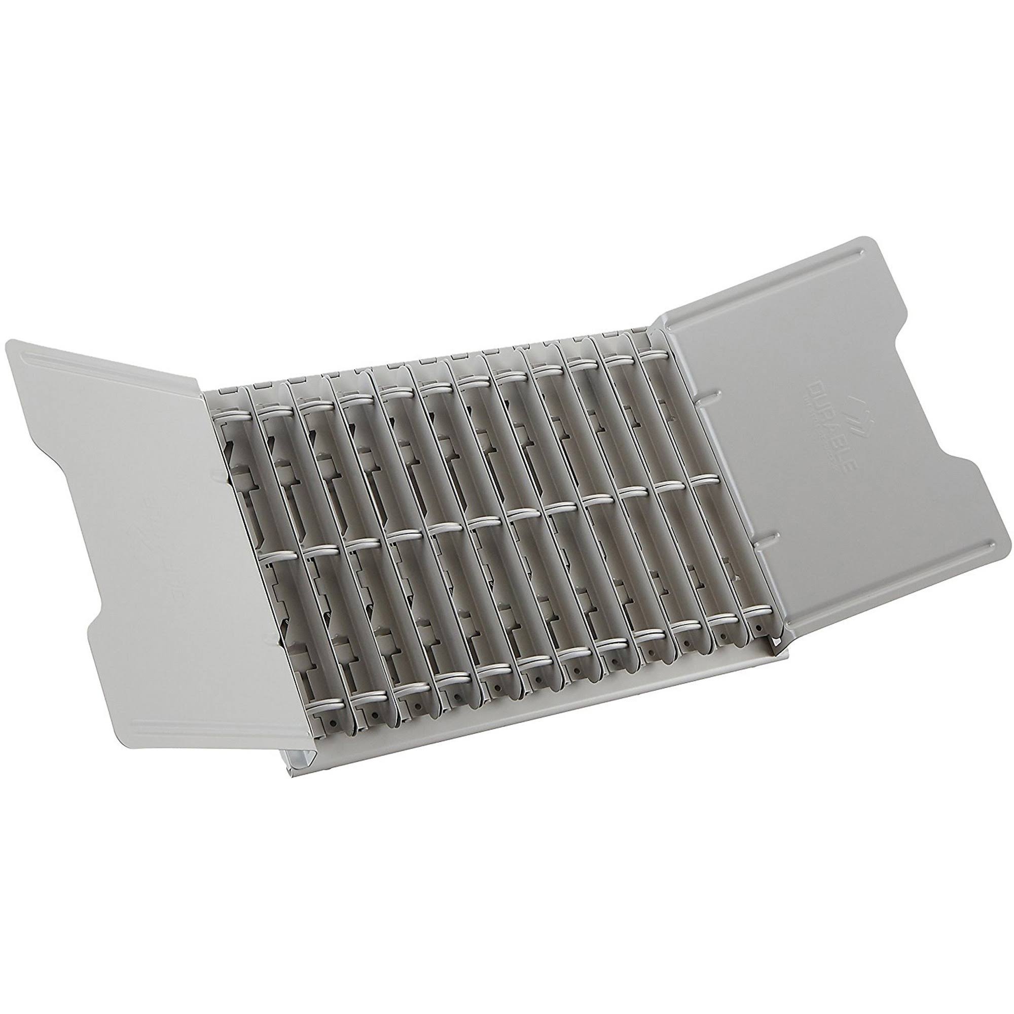 Durable Catalog Display Rack 12 1-Inch Rings Gray