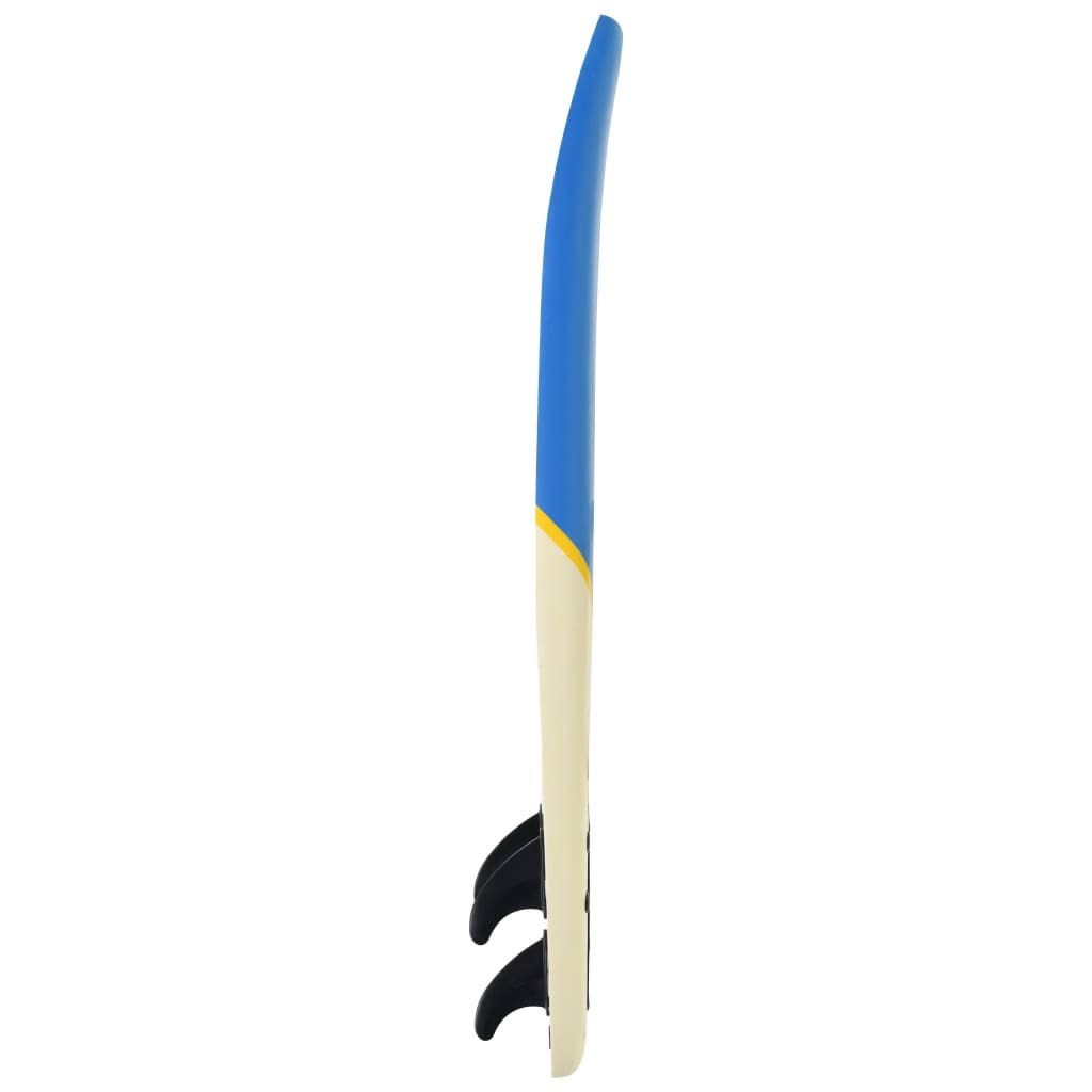 vidaXL Surfboard 66.9x22 Blue and Cream