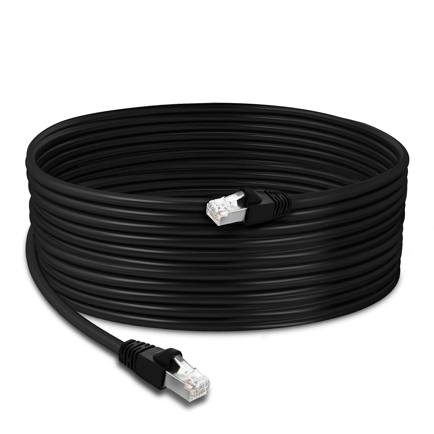 GearIT Cat6 Outdoor Ethernet Cable (150ft) 23AWG Pure Copper, FTP, LLDPE, Waterproof, Direct Burial, In-Ground, UV Resistant, POE, Network, LAN, Internet, Cat 6, Cat6 Cable - 150 Feet