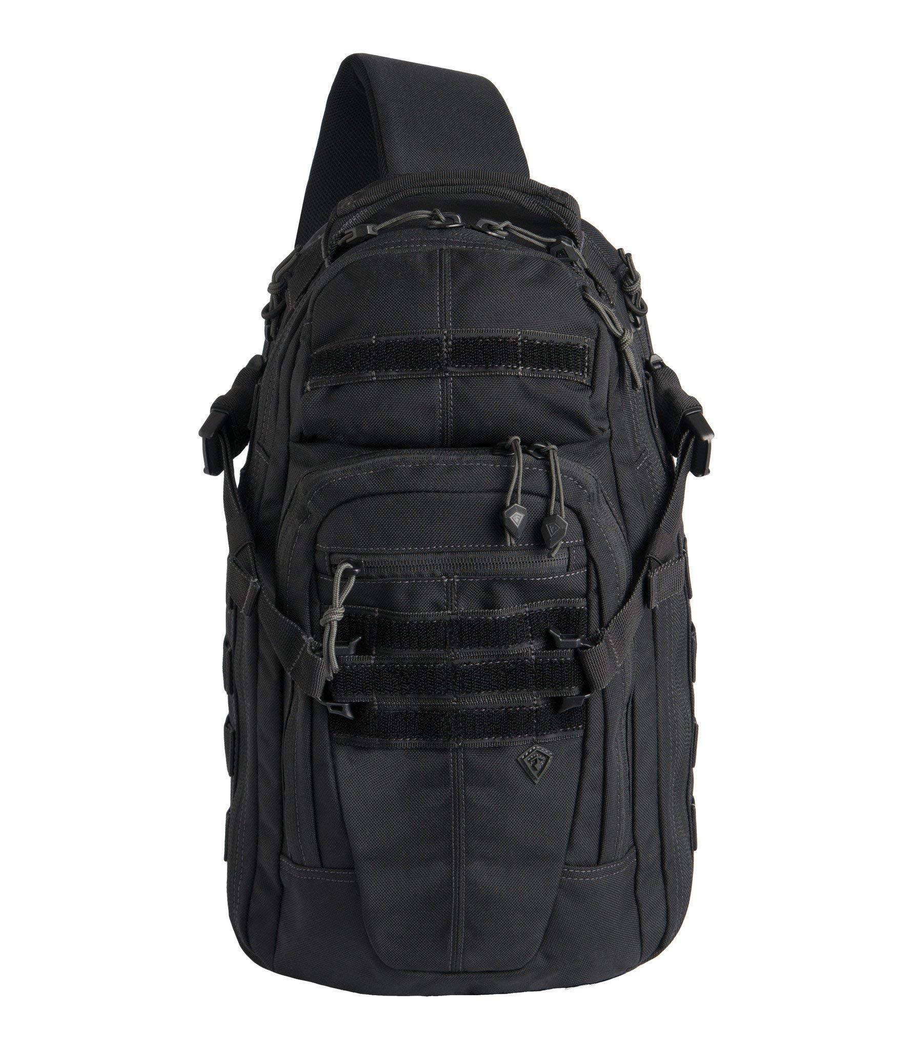 First Tactical Crosshatch Sling Pack, Black