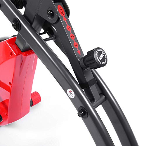 Echelon Flex Express Folding Exercise Bike: Magnetic, Foldable, Upright/Recumbent, Multi-Level Resistance, Arm Resistance Band, and LCD Display