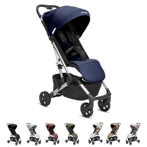 Compact Stroller - One Hand Fold Lightweight Stroller, Travel Stroller, Toddler Stroller, Airplane Stroller, Foldable Stroller with Rain Cover, Backpack and Cup Holder (Black)