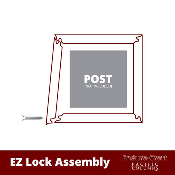 Endura Craftsman Classic Square Tapered Raised Panel Post Ekena Millwork Size: 72x22 H x 11.63x22 W