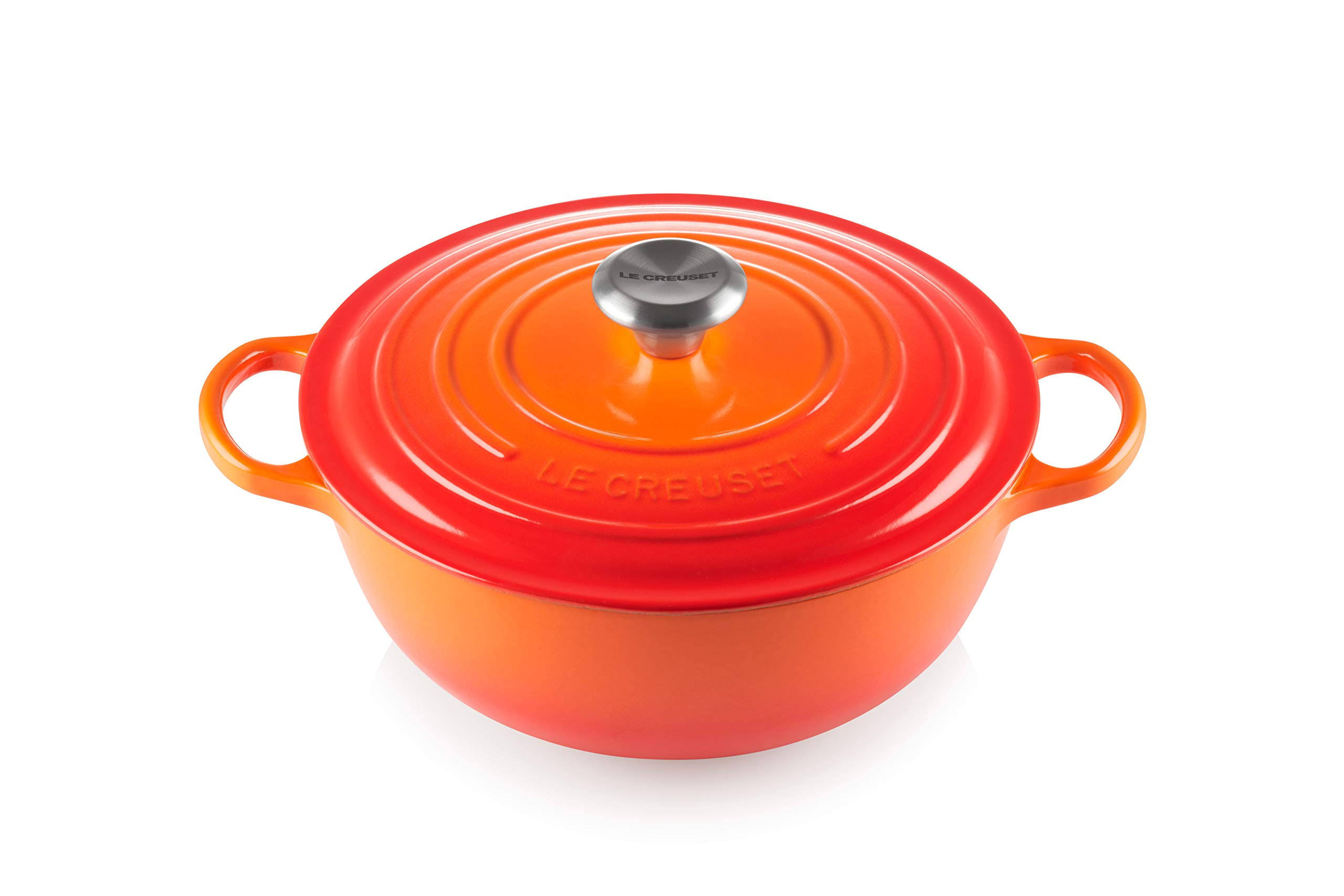 Le Creuset Cast Iron Soup Pot with Black Interior 26 cm Volcanic