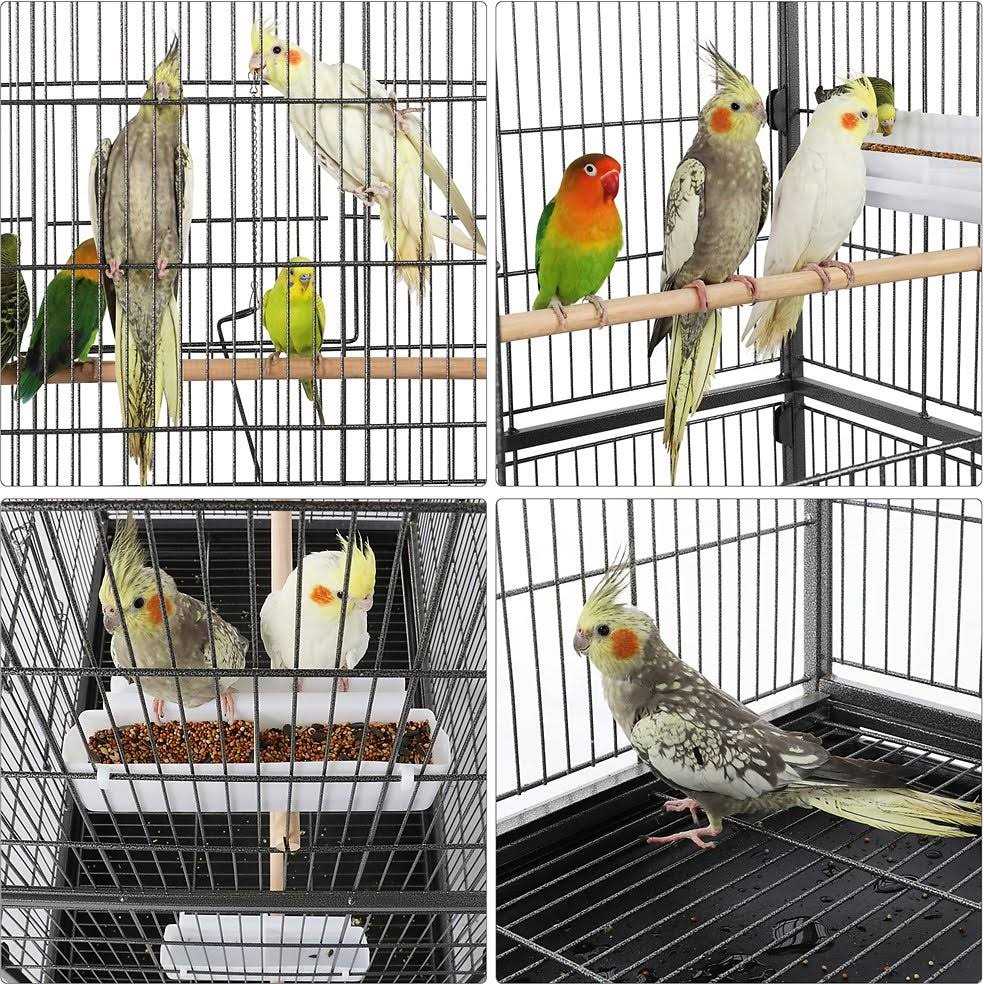 Yaheetech Large Bird Rolling Cage &amp; Storage Shelf - Pet Supplies online store