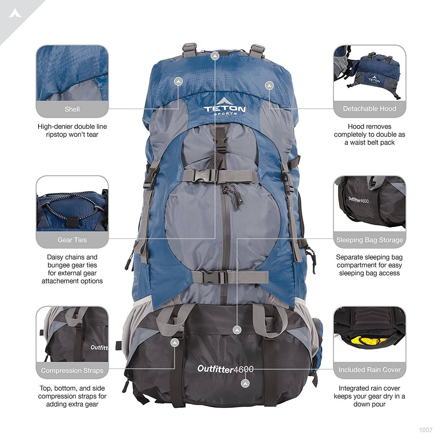 Teton Sports Outfitter 4600 Ultralight Internal Frame Backpack Not Your Basic