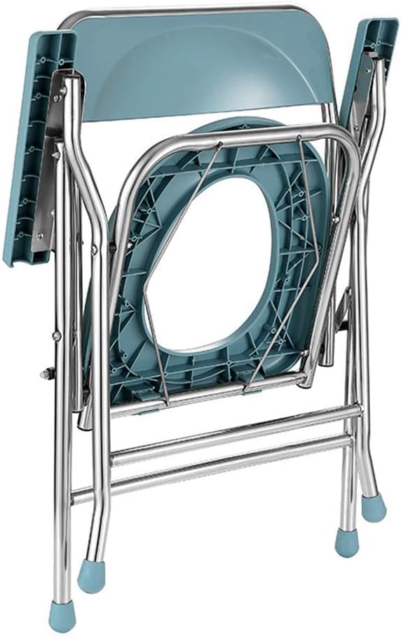 KOHARA Commode Chair Bathroom Safety Frame Toilet Seat Shower Chair Folding Toilet Chair Bedside Potty Chair for Elderly Seniors, Disabled, Handicapped