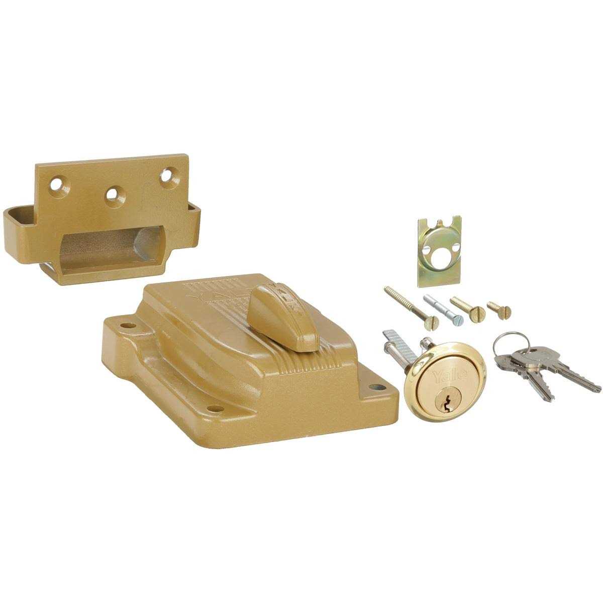 Yale 112 Rimlock,Heavy Duty Deadbolt w/ Thumbturn - Shop Hardware Tools Online Store
