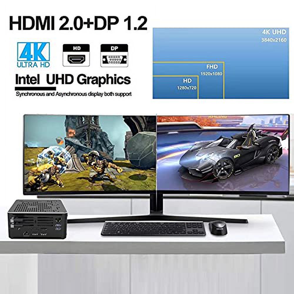 VENOEN Mini PC Core i9 9880H UHD Graphics 630,Windows 10 Pro Mini Desktop Computer,DDR4 32GB RAM/512GB NVME SSD,2 Gigabit Ethernet,HD-MI 2.0,DP,TPC,Dual Band WiFi/BT 4.2