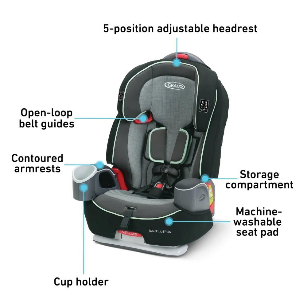 Graco Nautilus® 65 3-in-1 Harness Booster Car Seat