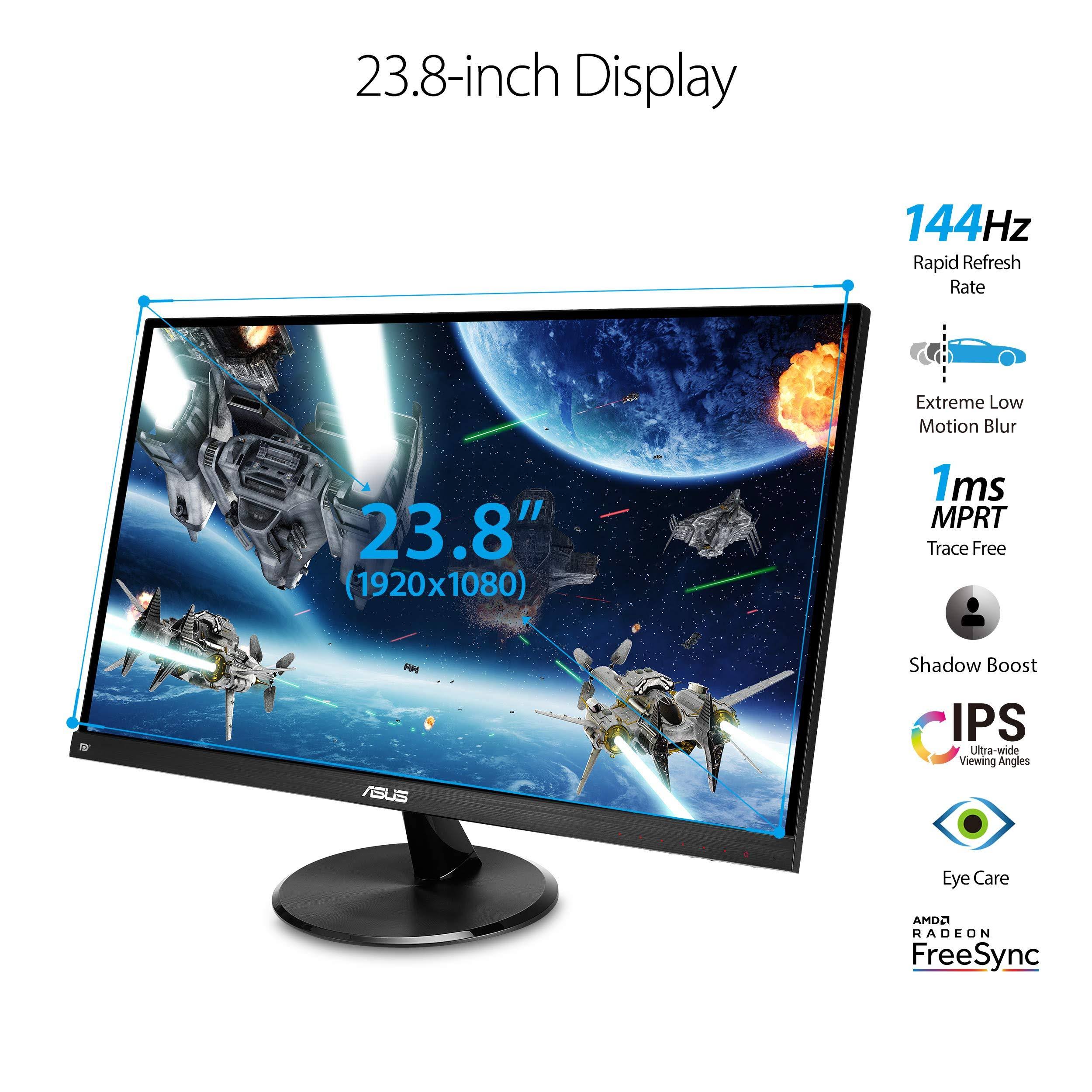Asus VP249QGR 23.8 Gaming Monitor 144Hz Full HD (1920 x 1080) IPS 1ms FreeSync