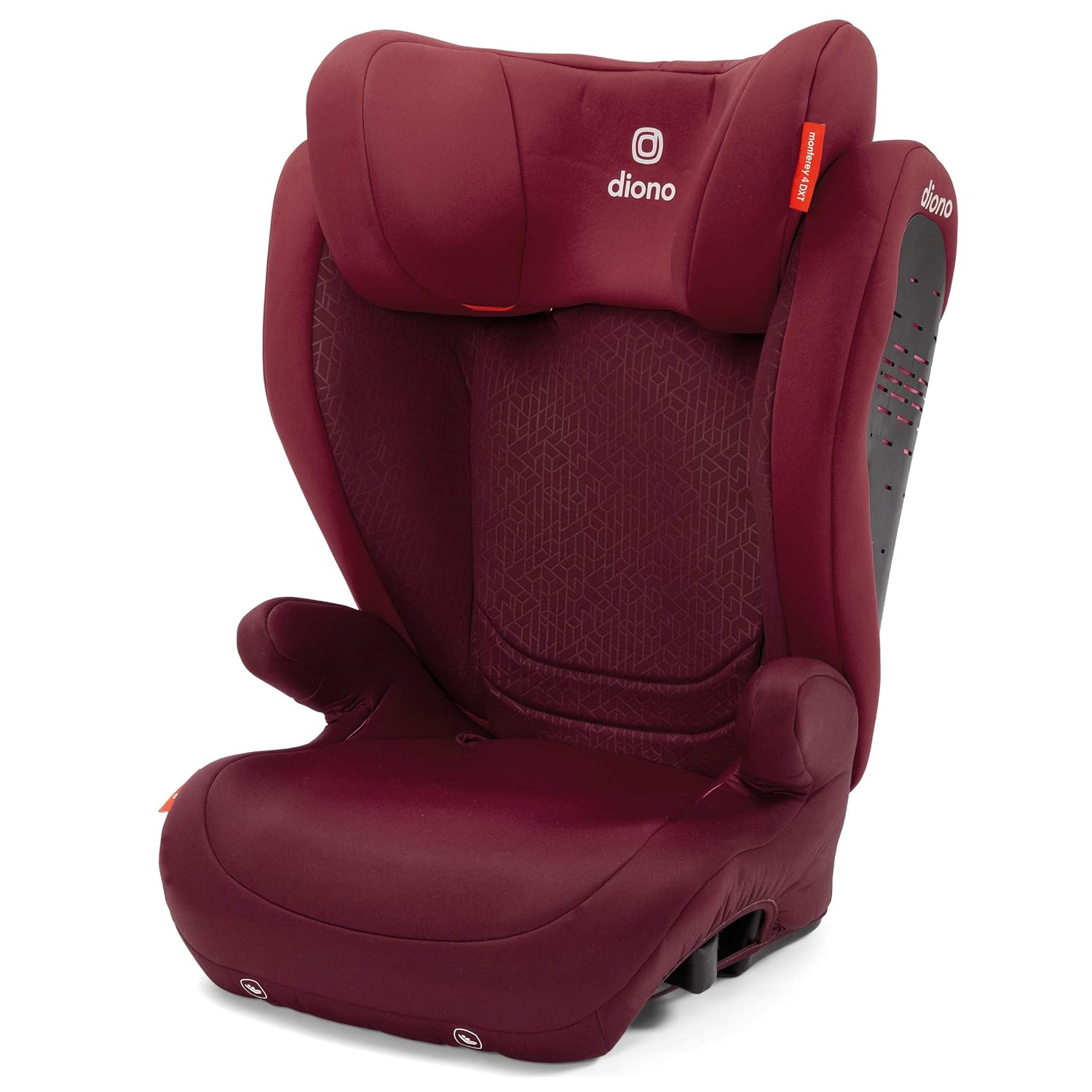 Diono Monterey 4DXT Latch, 2-in-1 High Back Booster Car Seat with Expandable Height, Width, Advanced Side Impact Protection, 8 Years 1 Booster, Plum