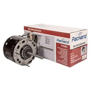 3 Speed Furnace Blower Fan Motor Packard 43595 1 HP 1075 RPM 115 Volt 48 Frame