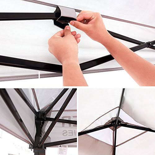 Leader Accessories 10' x 10' Instant Canopy Pop Up Canopy Straight Leg Wheeled Carry Bag Included