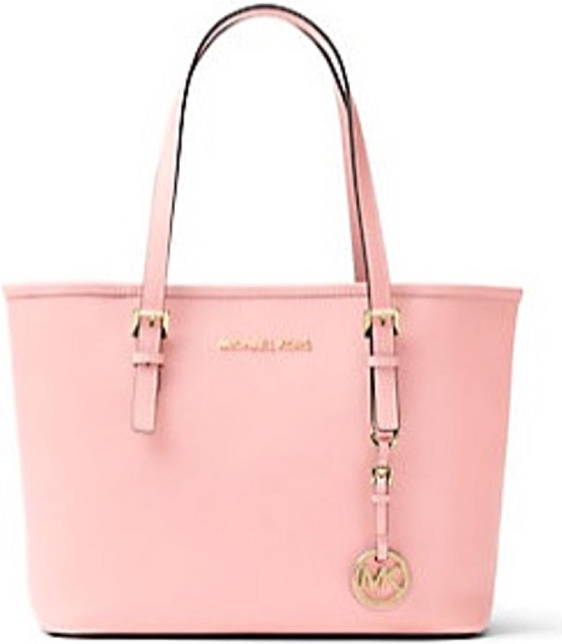 MICHAEL Michael Kors Jet Set Travel Saffiano Leather Small Tote, Blossom