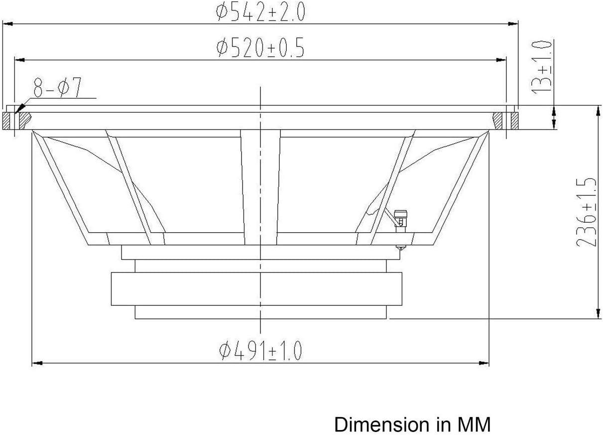 Sound Town 12�� 500W Cast Aluminum Frame Woofer (Low Frequency Driver), Replacement Woofer for PA/DJ Speakers or Subwoofer Cabinets (STLF-12120A)