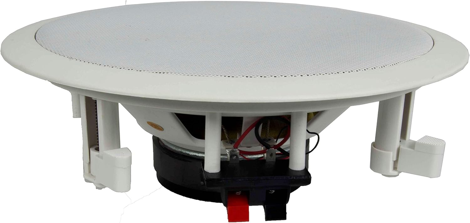 NEW PYLE PDIC81RD 8" 1000W Round Wall And Ceiling Home Speakers 2 PAIR