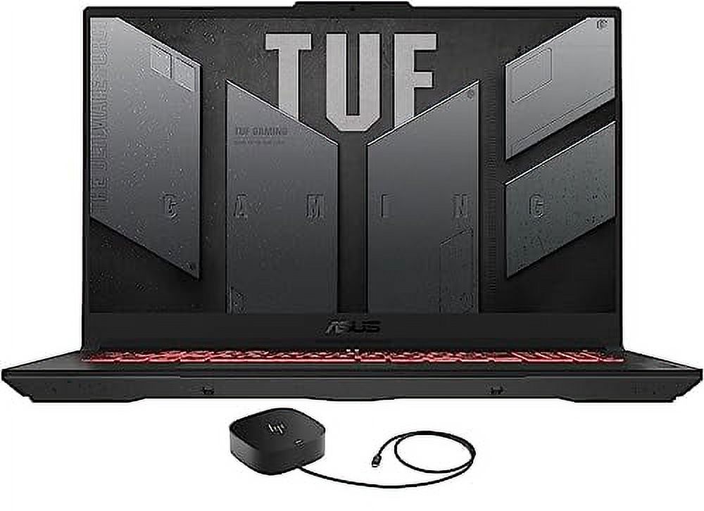 ASUS TUF Gaming A17 Gaming & Entertainment Laptop (AMD Ryzen 7 7735HS 8-Core, 16GB DDR5 4800MHz RAM, 2x512GB PCIe SSD RAID 0 (1TB), GeForce RTX 4060, 17.3" Win 11 Pro) with G5 Essential Dock
