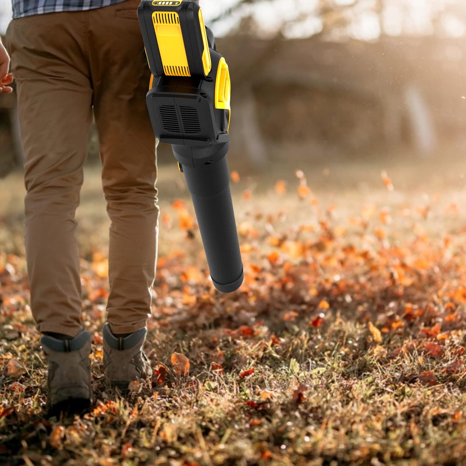 AS 40V Cordless Leaf Blower-Leaf Blower with 2.5 Ah Lithium- ion Battery & Quick Charger,Powered Leaf Blower with Variable-Speed, 530CFM
