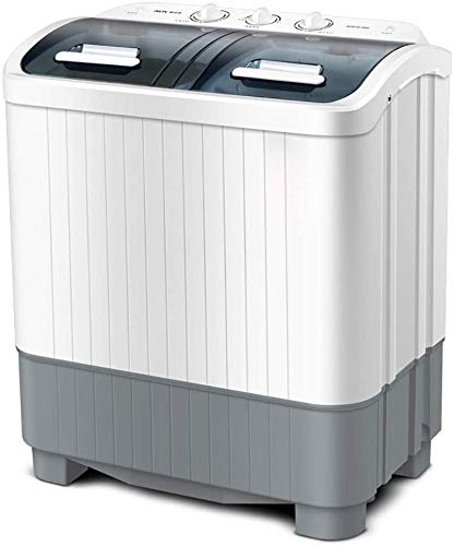 HIZLJJ Washing Machine,Twin Tub 18.7Lbs Capacity, Washer(11Lbs) and Spinner(7.7Lbs),Portable Compact Laundry Machines Durable Design Energy Saving,Rotary Controller and Washer Spin Dryer