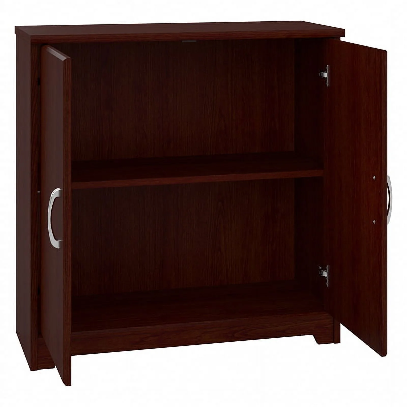 Bowery Hill Small Storage Cabinet in Harvest Cherry - Engineered Wood