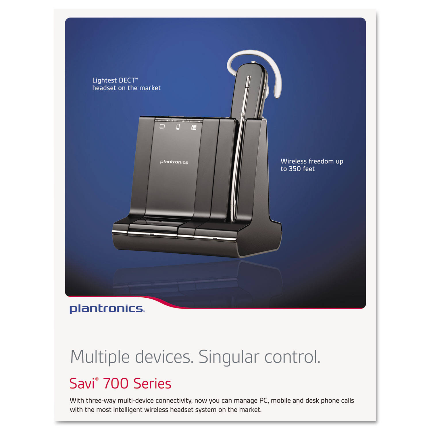Poly Savi W740 Wireless Headset