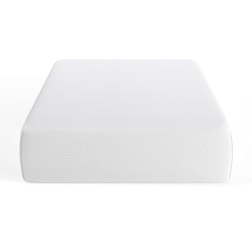 Flash Furniture Cloud 3-Layer Memory Foam Mattress, Cooling Gel, Green Tea Infusion, CertiPUR-US Certified, Washable Cover, Mattress in a Box, 10", Full