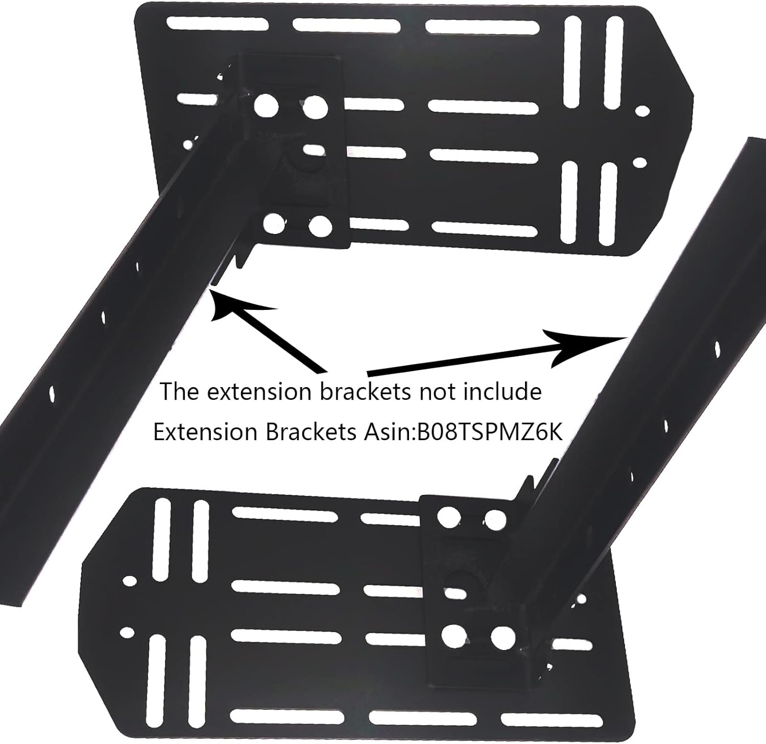 2pcs King Bed Headboard Attachment Bracket Modification Plate，Headboard Brackets for Metal Bed Frame，Bed Frame Adapter Brackets Pack of 2