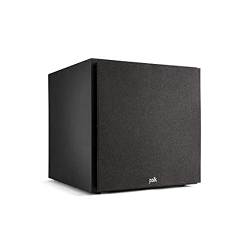 Polk Monitor XT10 Home Subwoofer, 10" Deep Bass Woofer, 100W Class D Amplification, Dolby Atmos, Auro 3D & DTS:X Compatible, Black