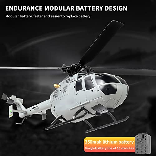 GoolRC C186 RC Helicopter RC Drone Single Propeller without Ailerons 6-axis Gyro Stabilization RC Airplane Altitude Hold Girls Adults Remote Control Helicopter Toys for Boys RC Plane 3 Batteries