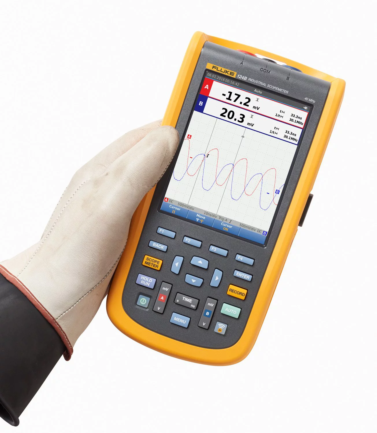 Fluke 120B Series Industrial ScopeMeter handheld Oscilloscopes
