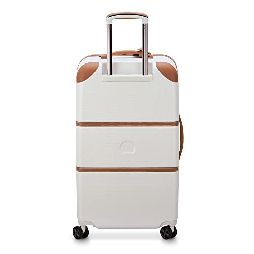DELSEY PARIS Chatelet Air 2.0 Hardside Luggage with Spinner Wheels, Angora, Checked-Large 28 Inch