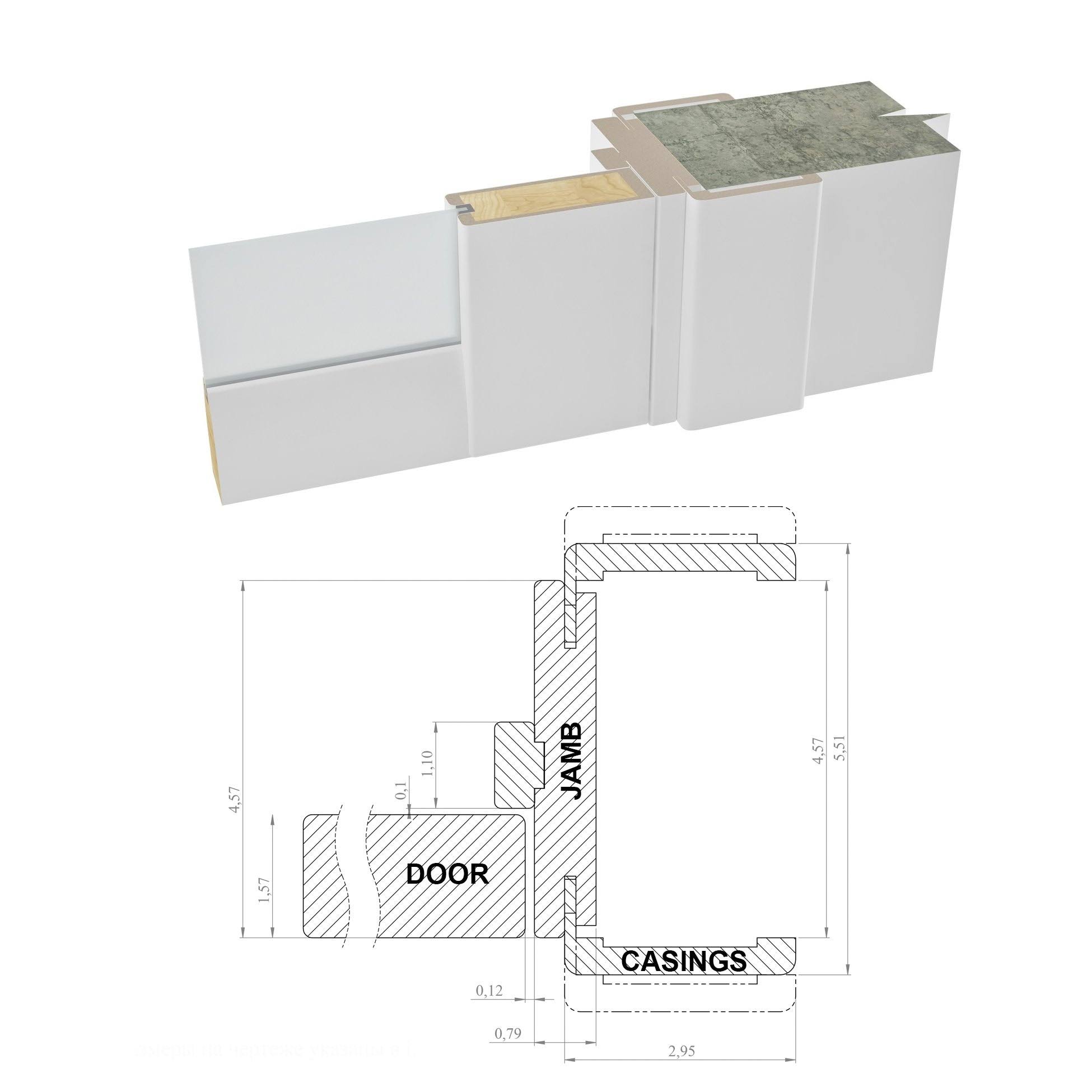 SARTODOORS Sliding Closet Bypass Doors 48 x 80 with Hardware | Quadro 4111 White Ash | Sturdy Top Mount Rails Moldings Trims Har