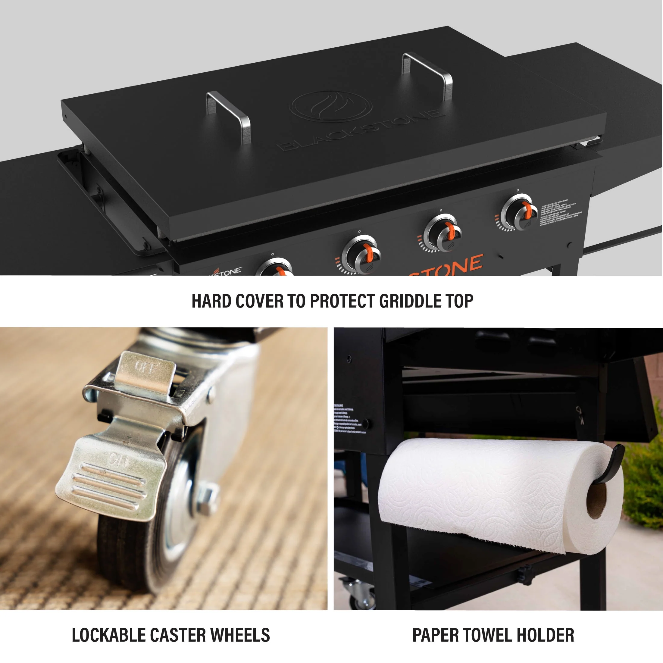 Blackstone 4-Burner 36 Propane Griddle Cooking Station with Hard Cover