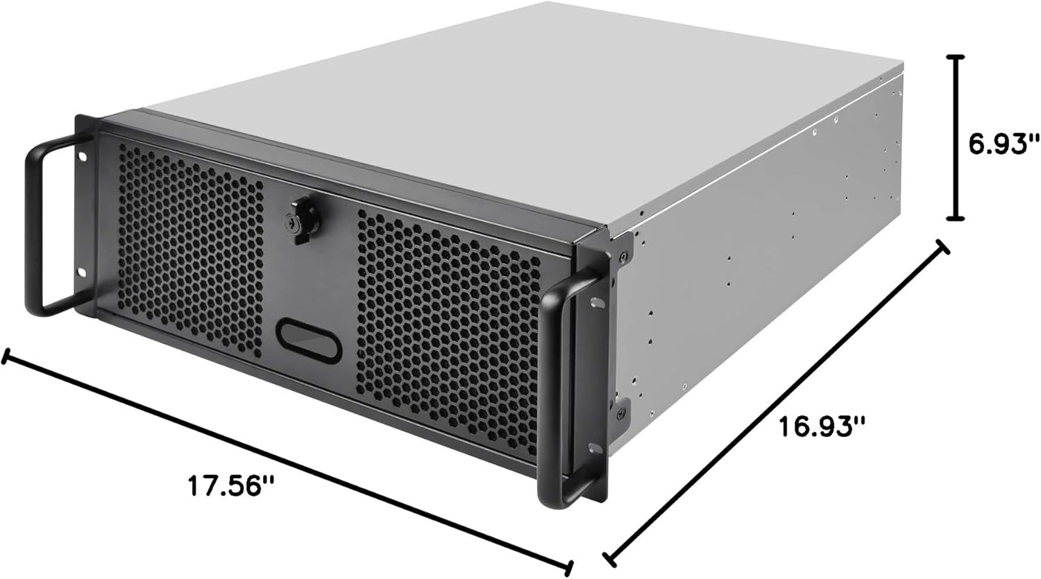 SilverStone Technology 4U Rackmount Server Chassis with 3 X 5.25 Front Bays with CEB/ATX/mATX/Mitx Support RM400 Cases SST-RM400