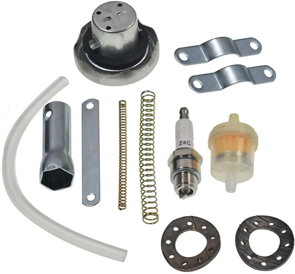 100cc Bicycle Motor Kit Bike Motorized 2 Stroke Petrol Gas Engine Full Set 44 Tooth Sprocket Motorized Full Set Upgraded Bicycle Motor Kit for 26 inch/28 inch Bikes