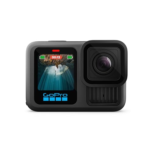GoPro HERO13 Black Accessory Bundle - Includes The Handler, 2 Enduro Batteries, 2 Curved Adhesive Mounts, 64GB SanDisk MicroSD Card, and Carrying Case