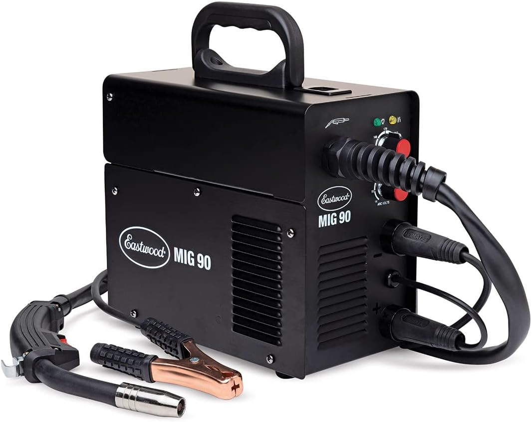 Eastwood MIG Welder 30-90 Amp Range 120V with Gas Regulator Hose Spool of Wire