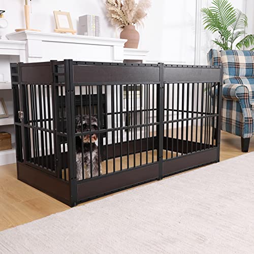 Dog Playpen, 31.5" Height Dog Pen Indoor, Heavy Duty, Safe and Sturdy, Furniture Style Puppy Pen
