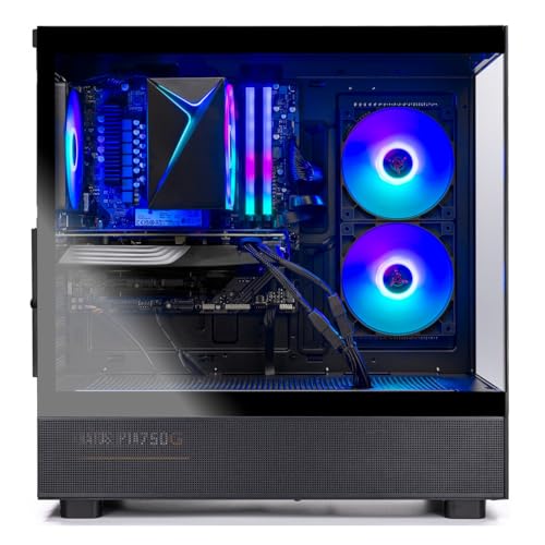 Skytech Azure Gaming PC Desktop, Ryzen 7 9700X 3.8 GHz (5.5GHz Turbo Boost), NVIDIA RTX 4060 8GB GDDR6, 2TB SSD, 32GB DDR5 RAM 6000 RGB, 650W Gold PSU, 360mm ARGB AIO, Wi-Fi, Win 11 Home