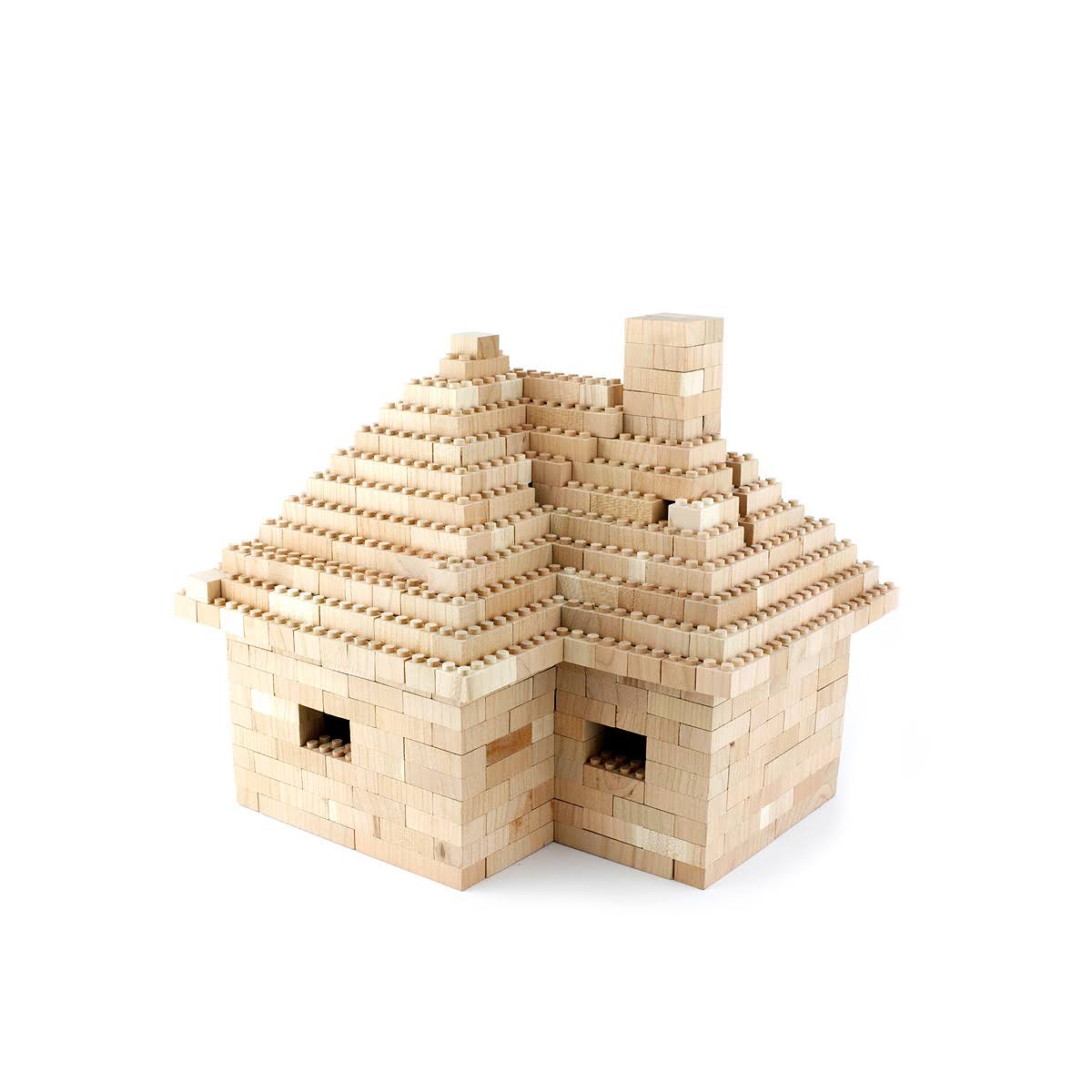Once Kids Eco Bricks Wooden Set - 250 Piece