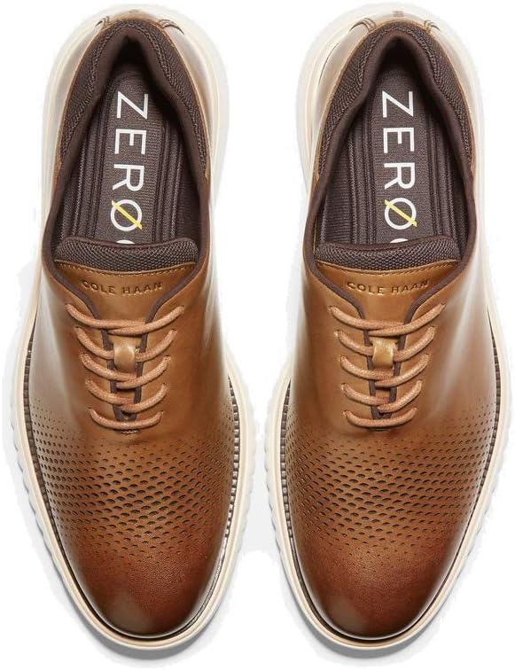 Cole Haan Zerogrand Eon Wing Oxford British Tan/Dark Roast/Brazilian Sand 7 D (M)