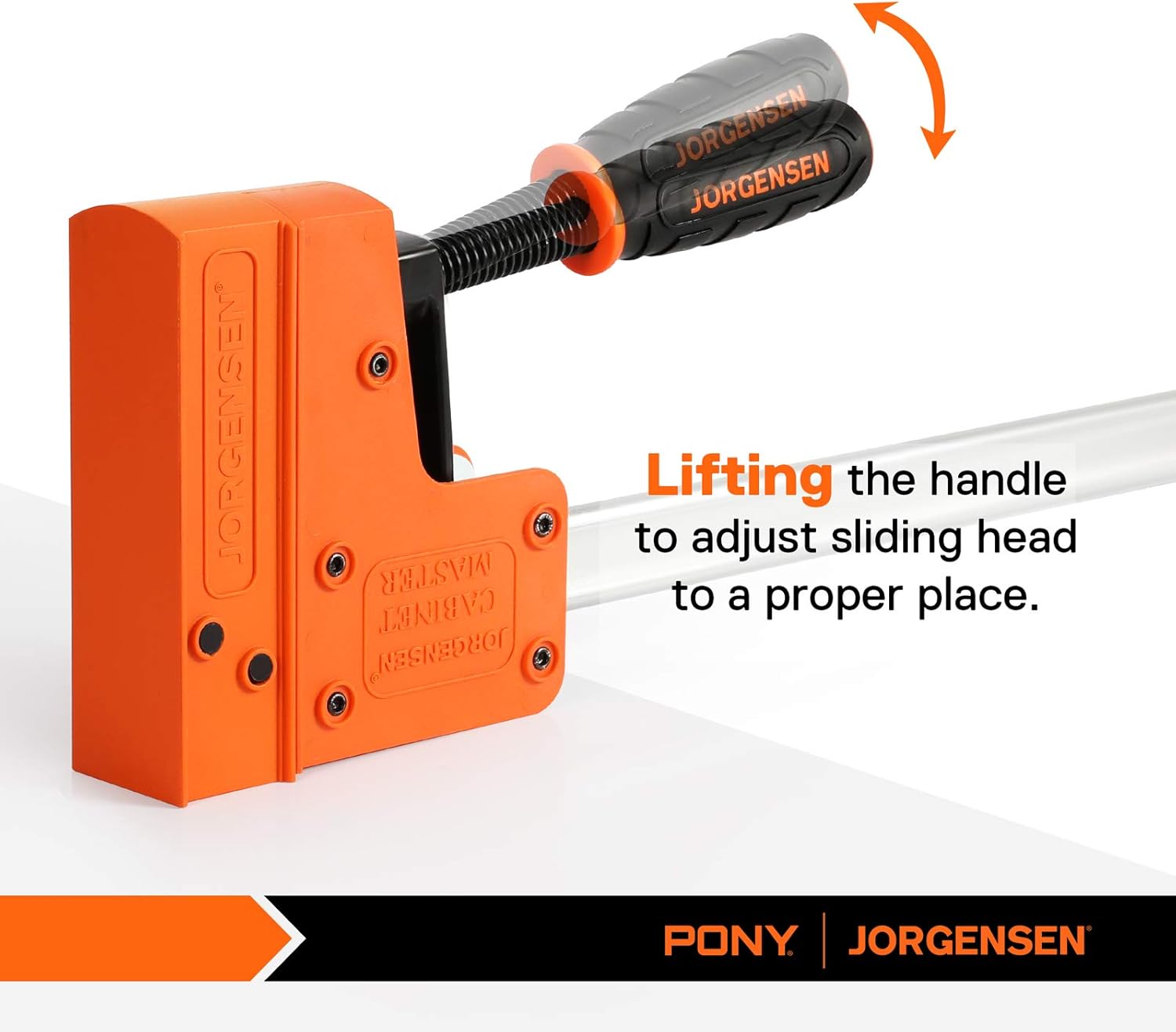 Jorgensen Cabinet Master 24-inch 90° Parallel Jaw Bar Clamp, 2-pack…