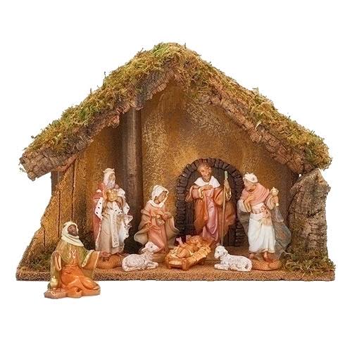 Fontanini 8 Piece 5 Scale Nativity Set with Stable