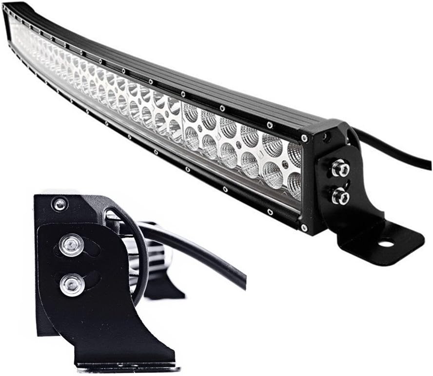 Lumitek 288w 50inch Curved Led Light Bar Spot Flood Combo Beam Light Bar Off-road Led Bar for ATV JEEP Off Road SUV 4wd IP67 12V Car Led Bar Light…